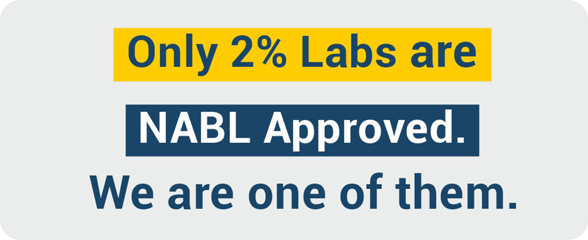  Only 2% NABL approved Labs